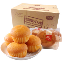 涧涧原味蛋糕1000g整箱装 营养早餐面包点心休闲零食