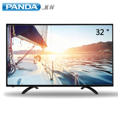 熊猫(PANDA) 32V7S 32英寸高清智能平板LED液晶电视 超窄边框网络数字电视网络教育电视机 连接WIFI