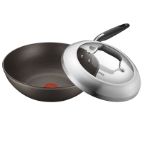 苏泊尔(SUPOR)火红点钛金刚无油烟炒锅·钢玻盖·IHPC30HA2