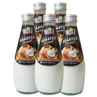 泰国进口 可可优 炭烧风味椰子饮料(含椰子果肉) 290ml*5瓶装