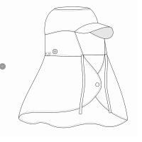 白色工作帽（不带帽沿）