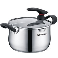 苏泊尔(SUPOR)小红圈不锈钢汤锅·芯彩系列ST22JA1