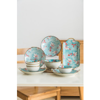 菲米生活FM-TC1910 倾城花恋陶瓷餐具套装 单套装