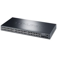 普联(TP-LINK)TL-SG5452 48口千兆三层网管型核心交换机 4千兆光纤口