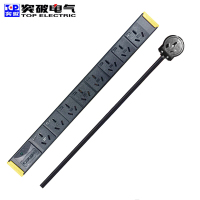 突破(PTOTOP)PDU-27S02/专业机柜防雷防电涌插座/8位/16A插头/插线板/插排宁选