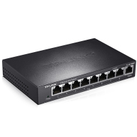 普联(TP-LINK) SF1009P 9口百兆POE交换机 标准POE 视频监控供电