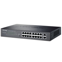 普联(TP-LINK) TL-SL1218MP 16口百兆PoE交换机 2个千兆口