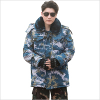 冬季防寒加厚迷彩棉大衣