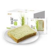 味出道 零食 抹茶吐司面包 800g 面包蛋糕饼干早餐糕点原味办公室休闲零食整箱