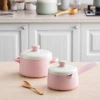 菲米生活（PHMI）炖锅奶锅陶瓷漫哈顿家庭养生锅两件套装 FM-YS1902