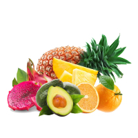 水果什锦礼盒（牛油果4颗，进口脐橙10颗，凤梨2颗，红心火龙果2颗） ZX