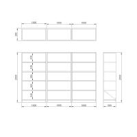 漆牌新语 材料展示架 1000*500*1050