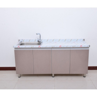 日盛达仁不锈钢橱柜 大理石面橱柜可定制