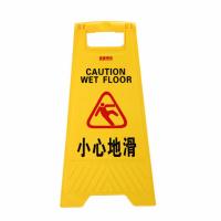 小心地滑警示牌
