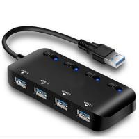 量谷 高速超薄usb 3.0 4口hub 一拖四 USB3.0集线器4口开关