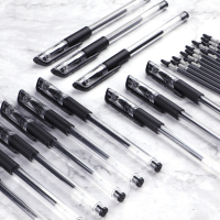 宝克(BAOKE)中性笔106E12支0.7mm学生用考试笔黑色蓝色红色速干签字笔