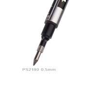 宝克(BAOKE)PS2190笔芯12支0.5 黑色大容量中性笔芯办公水笔芯商务签名笔芯
