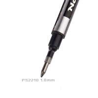 宝克(BAOKE)PS2210笔芯12支0.7 黑色大容量中性笔芯办公水笔芯商务签名笔芯