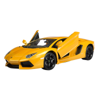 双鹰遥控玩具车仿真模型车男孩漂移跑车儿童充电遥控玩具汽车E712-001 黄色