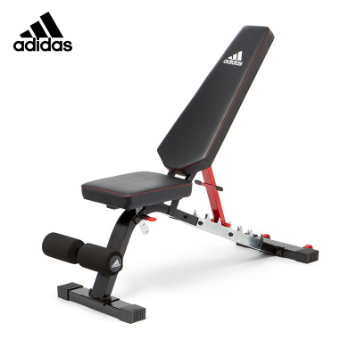 Adidas阿迪达斯多功能哑铃凳仰卧起坐健身器材家用多功能辅助器仰卧板可调节健身椅飞鸟卧推凳