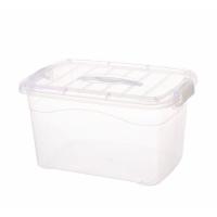 透明带手提塑料收纳箱15L 35*24.5*20cm