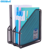 可得优(KW-triO)ZH-02金属铁网文件栏 二联文件筐 文件架 资料架 文件架子 文件框