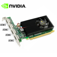 NVIDIA4屏专用显卡 HD7600 ddr5 AL 配四根显卡转出vga接头