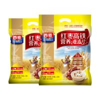 西麦红枣高铁营养燕麦片700g*2袋早餐代餐燕麦粥即食燕麦片