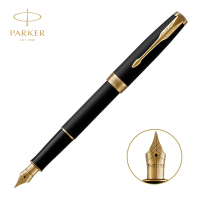 派克(PARKER) 2015 卓尔磨砂黑杆金夹墨水笔 黑色
