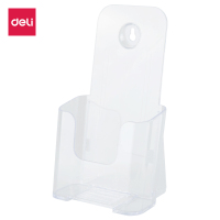 得力9316展示架 透明 收纳架 亚克力透明展示架悬挂站立文件收纳座办公a4收纳盒(64个起订,低于起订量不发货)