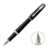 派克(PARKER)卓尔系列核心系列 不锈钢笔尖 磨砂白夹墨水笔 单只装