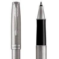 派克（PARKER）卓尔系列核心系列 不锈钢笔尖 钢杆白夹 宝珠笔 单只装