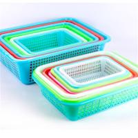 如艺 DY 圆形采摘塑料篮子 家庭整理收纳篮子 玩具篓