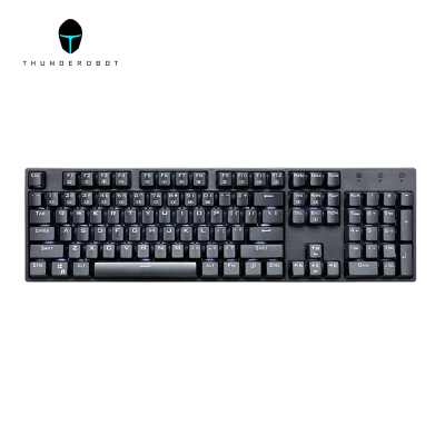 雷神(THUNDEROBOT) 机械键盘 游戏电竞键盘104键多模式背光全键无冲 [黑色K30C/B-青轴]