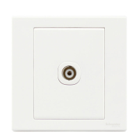 施耐德电气 EV51TV 单联电视插座面板 如意系列 白色