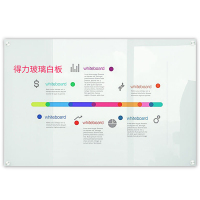 得力8740 磁性玻璃白板1000*1500mm(白色)玻璃白板 支架式钢化玻璃白板 强磁性挂式白板写字板 可移动