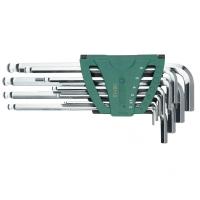 世达 SATA 09112 10件加长球头内六角扳手组套 10个