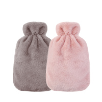 南极人热水袋注水PVC加厚安全防爆暖水袋大号冲水灌水暖手宝暖腹暖腰暖贴女大容量宫暖热宝毛绒外套 2000ml-毛绒外套