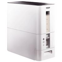 日本asvel计量米桶家用密封防潮防虫装米桶 10斤 自动米缸储米箱 6kg白