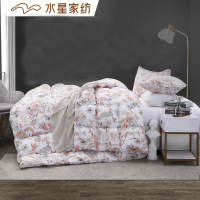 水星家纺 倾国倾颜负离子白鹅绒冬被 单双人印花羽绒被