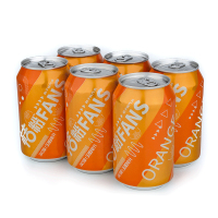 宏宝莱桔子味碳酸饮料330ml*12罐/箱