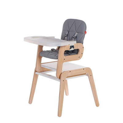 gb好孩子 多功能组合餐椅 儿童餐椅 优质精选松木 灰色 MY185-R123