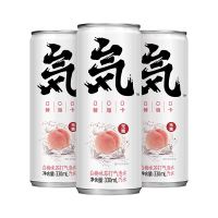 元気森林 元气森林白桃味罐装无糖苏打气泡水饮料汽水 330ml*24罐 整箱