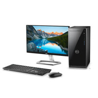 戴尔(DELL)3670-R34N9R 酷睿i5 高性能 台式电脑 23.6英寸屏(九代i5-9400 8GB 1TB+256GB 2GB独显 无光驱 三年质保)