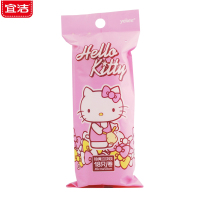 宜洁 HelloKitty手提式束口垃圾袋一次性清洁塑料袋3卷54只 Y-9549 45cm*50cm