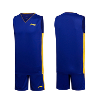 [规格:S-6XL 紫色+红色 篮球服套装*2+运动鞋 尺码留言备注]篮球服套装 男透气速干比赛服 球服球衣 李宁