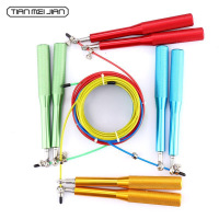 由惠体育铝合金钢丝跳绳 万向轴承钢丝跳绳 健身用品竞技跳绳