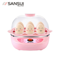 山水(SANSUI) XP-153 双层蒸蛋器 煮蛋器 迷你电蒸笼 小型煮蛋器 单个装