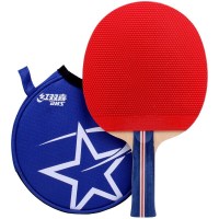 红双喜(DHS) T1003双面长反胶乒乓球拍 单只装 横拍 BH