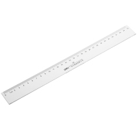 得力6230 直尺30cm 透明直尺 有机直尺 塑料尺(400只起订,低于起订量不发货)